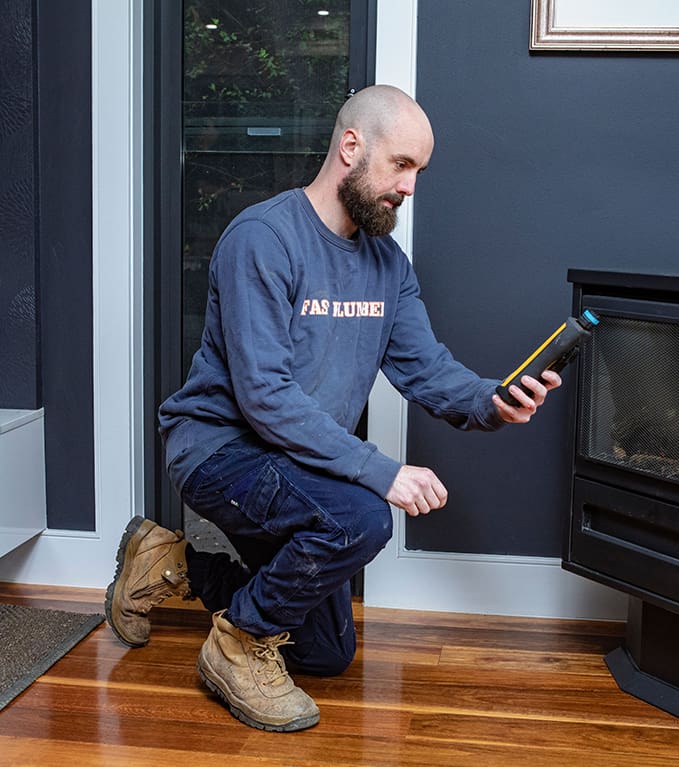 Fast Plumber performing ducted heating testing and repairs