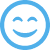 Happy Face Icon (Blue)